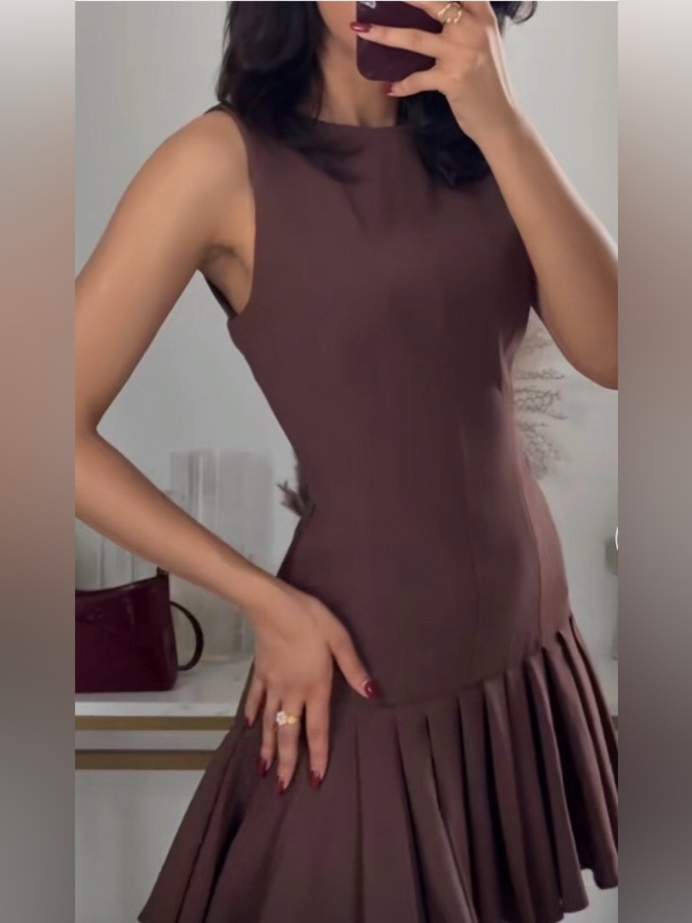 Zara Box Pleat Mini Dress | EUC | Sz S